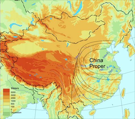 china proper area